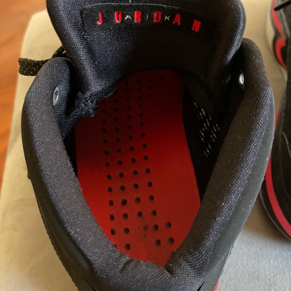 Nike Jordan Air Black and Red Sneakers Chunky Silhouette Size12 - Picture 7 of 13